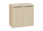 SIN 2 - 8D kancelářská skříň, 2-dveřová, 770x800x400, bříza světlá